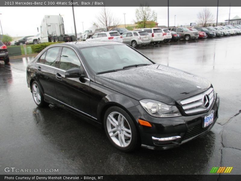 Black / Black 2013 Mercedes-Benz C 300 4Matic Sport