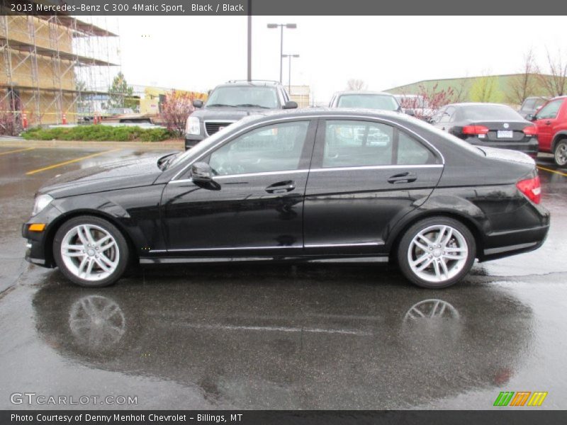 Black / Black 2013 Mercedes-Benz C 300 4Matic Sport