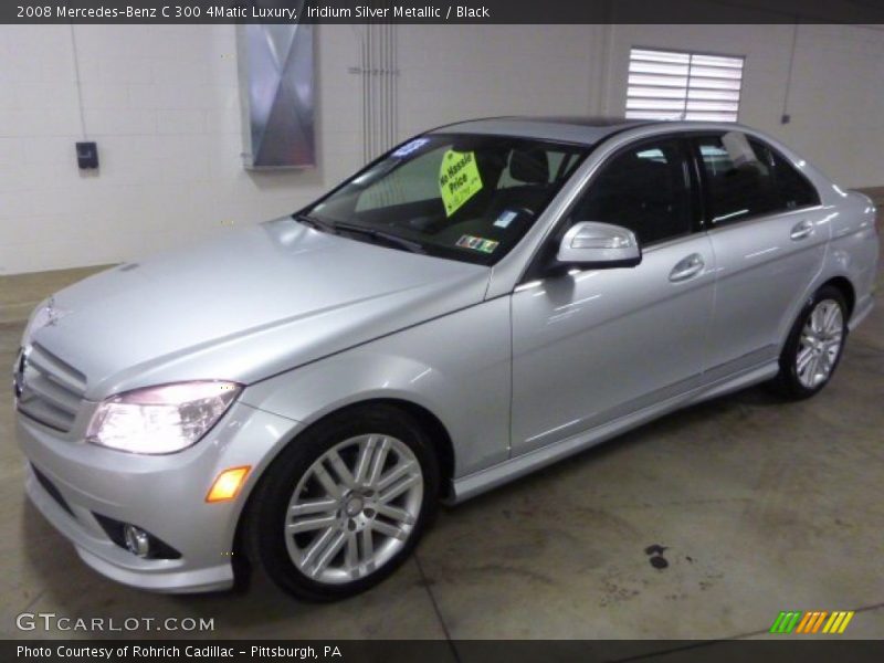 Iridium Silver Metallic / Black 2008 Mercedes-Benz C 300 4Matic Luxury