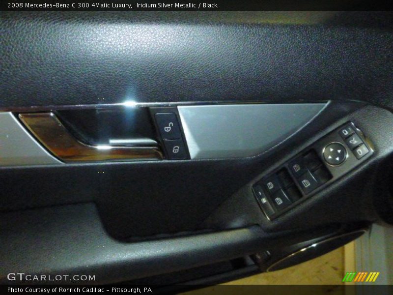 Iridium Silver Metallic / Black 2008 Mercedes-Benz C 300 4Matic Luxury