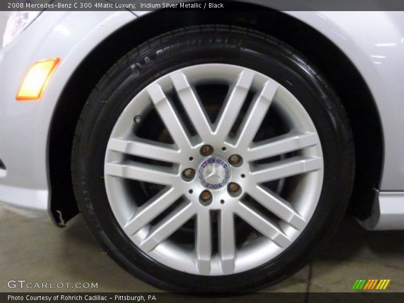 Iridium Silver Metallic / Black 2008 Mercedes-Benz C 300 4Matic Luxury