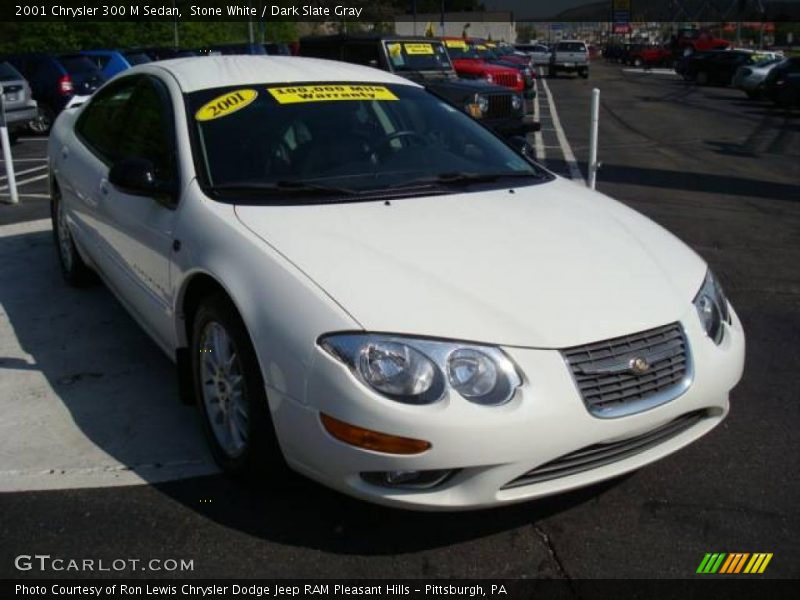 Stone White / Dark Slate Gray 2001 Chrysler 300 M Sedan