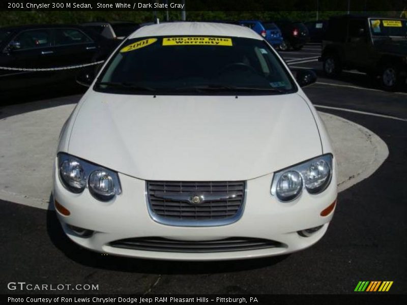 Stone White / Dark Slate Gray 2001 Chrysler 300 M Sedan