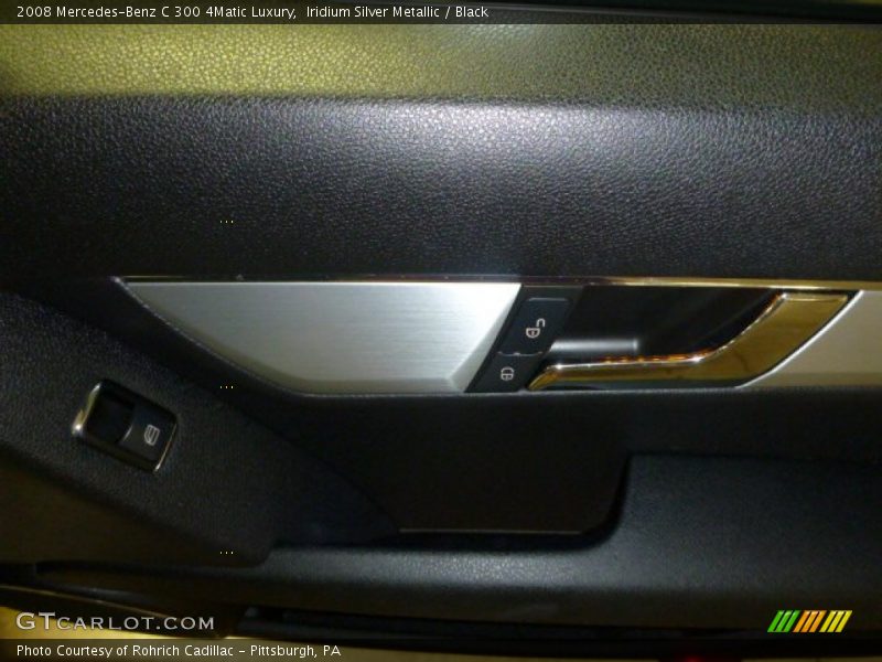 Iridium Silver Metallic / Black 2008 Mercedes-Benz C 300 4Matic Luxury