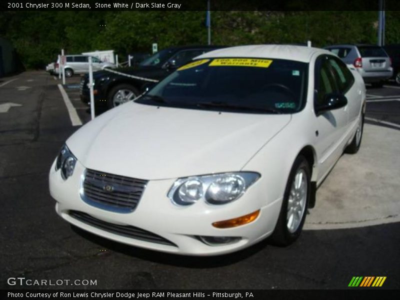 Stone White / Dark Slate Gray 2001 Chrysler 300 M Sedan