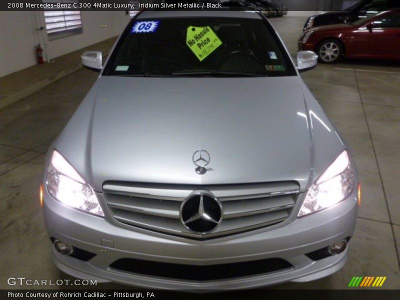 Iridium Silver Metallic / Black 2008 Mercedes-Benz C 300 4Matic Luxury