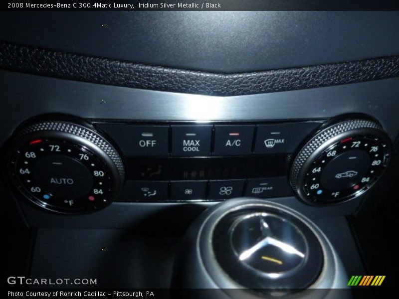 Iridium Silver Metallic / Black 2008 Mercedes-Benz C 300 4Matic Luxury