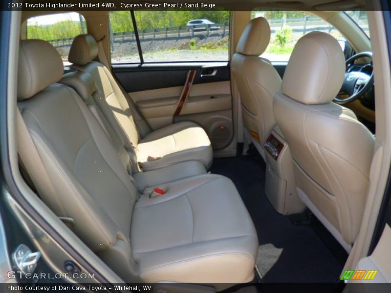 Cypress Green Pearl / Sand Beige 2012 Toyota Highlander Limited 4WD