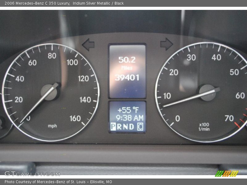 Iridium Silver Metallic / Black 2006 Mercedes-Benz C 350 Luxury