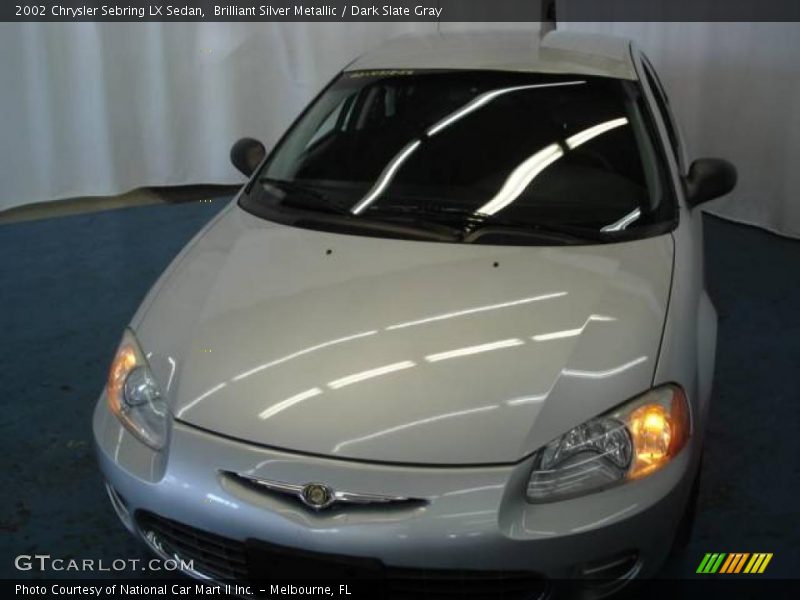 Brilliant Silver Metallic / Dark Slate Gray 2002 Chrysler Sebring LX Sedan