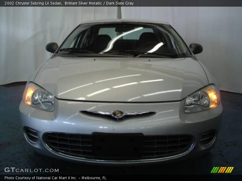 Brilliant Silver Metallic / Dark Slate Gray 2002 Chrysler Sebring LX Sedan