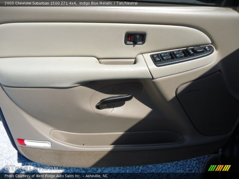 Indigo Blue Metallic / Tan/Neutral 2003 Chevrolet Suburban 1500 Z71 4x4