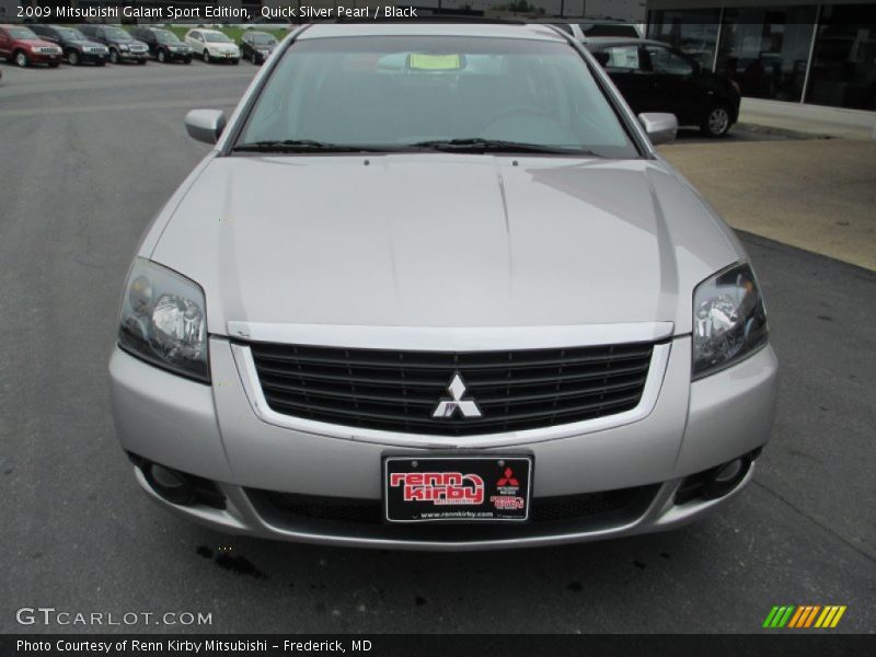 Quick Silver Pearl / Black 2009 Mitsubishi Galant Sport Edition