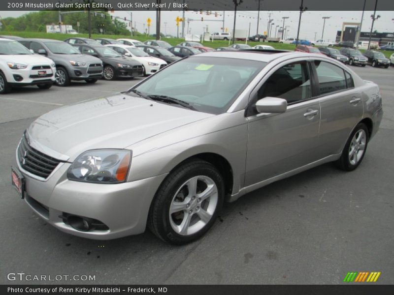 Quick Silver Pearl / Black 2009 Mitsubishi Galant Sport Edition