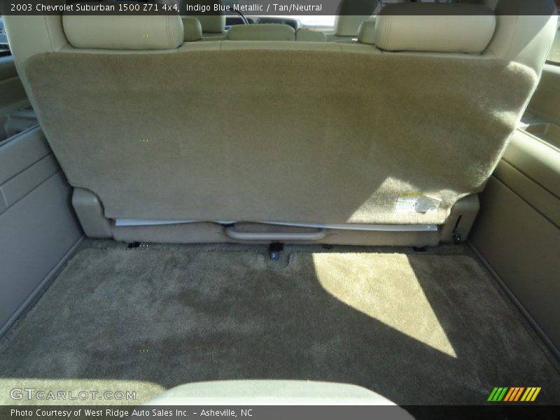 Indigo Blue Metallic / Tan/Neutral 2003 Chevrolet Suburban 1500 Z71 4x4