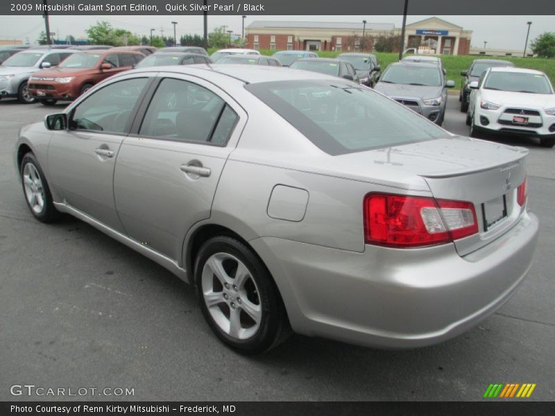 Quick Silver Pearl / Black 2009 Mitsubishi Galant Sport Edition