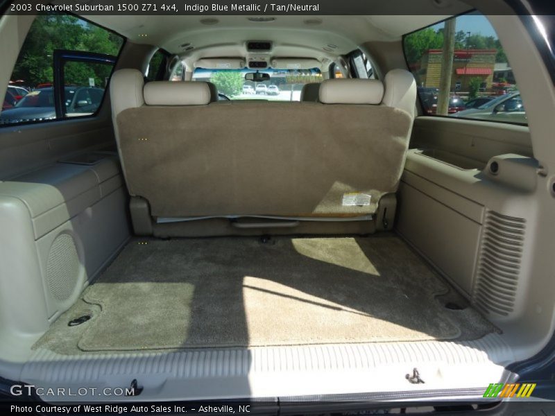 Indigo Blue Metallic / Tan/Neutral 2003 Chevrolet Suburban 1500 Z71 4x4