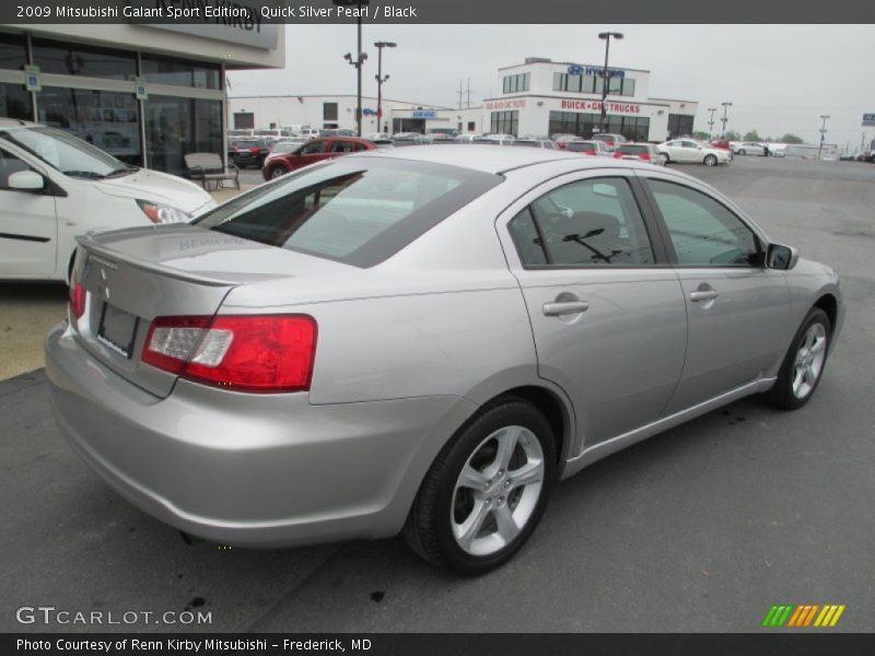 Quick Silver Pearl / Black 2009 Mitsubishi Galant Sport Edition