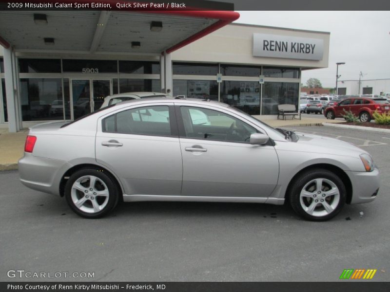 Quick Silver Pearl / Black 2009 Mitsubishi Galant Sport Edition