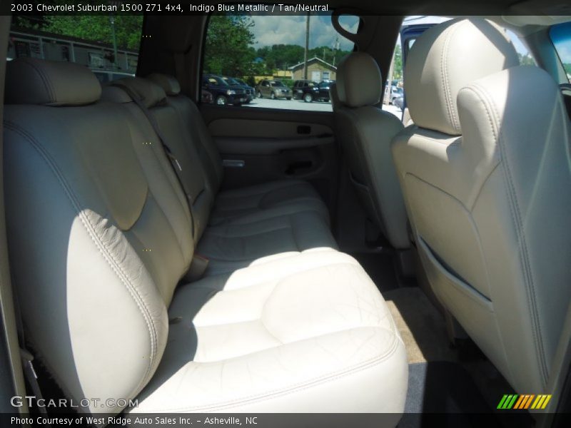 Indigo Blue Metallic / Tan/Neutral 2003 Chevrolet Suburban 1500 Z71 4x4