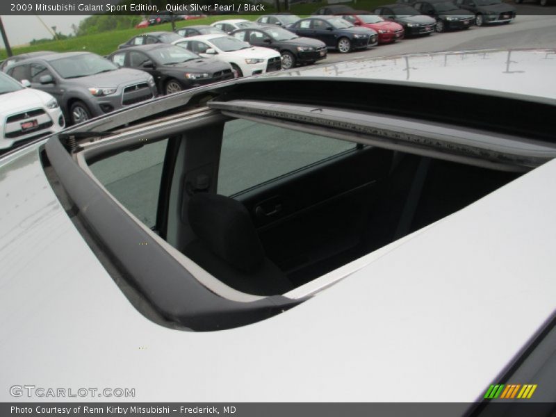 Quick Silver Pearl / Black 2009 Mitsubishi Galant Sport Edition