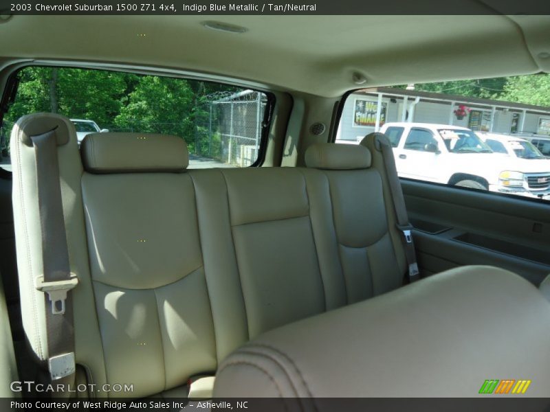 Indigo Blue Metallic / Tan/Neutral 2003 Chevrolet Suburban 1500 Z71 4x4
