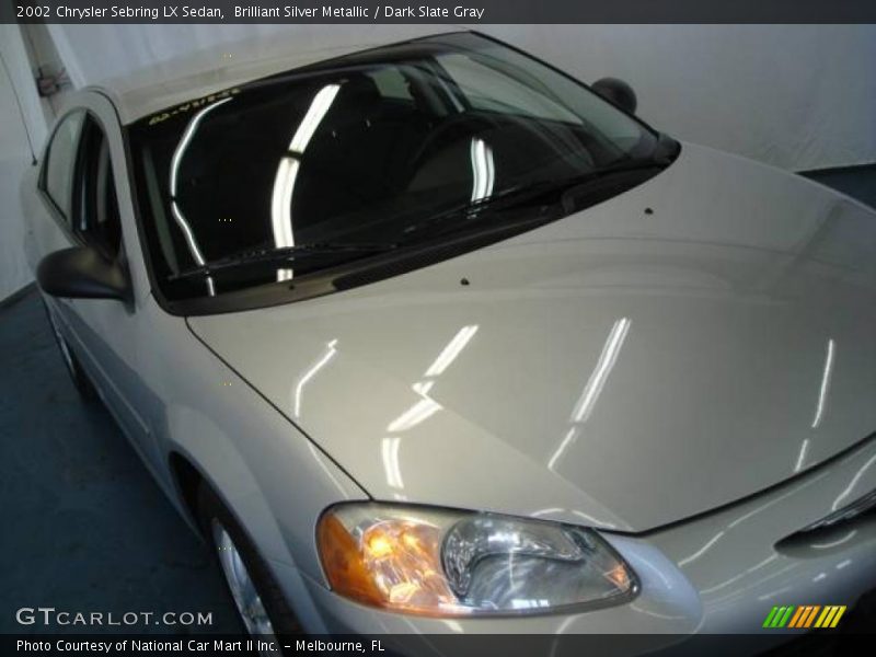 Brilliant Silver Metallic / Dark Slate Gray 2002 Chrysler Sebring LX Sedan