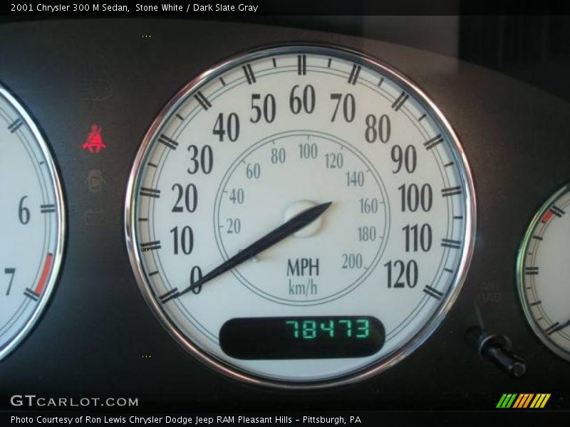 Stone White / Dark Slate Gray 2001 Chrysler 300 M Sedan