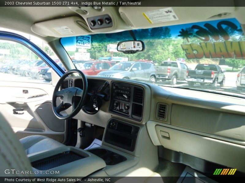 Indigo Blue Metallic / Tan/Neutral 2003 Chevrolet Suburban 1500 Z71 4x4