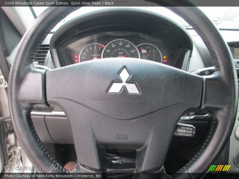 Quick Silver Pearl / Black 2009 Mitsubishi Galant Sport Edition