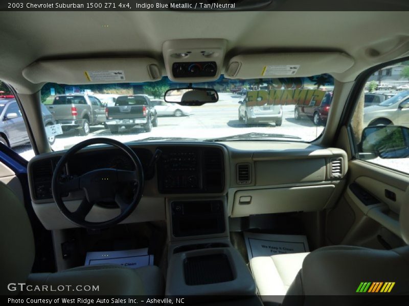 Indigo Blue Metallic / Tan/Neutral 2003 Chevrolet Suburban 1500 Z71 4x4