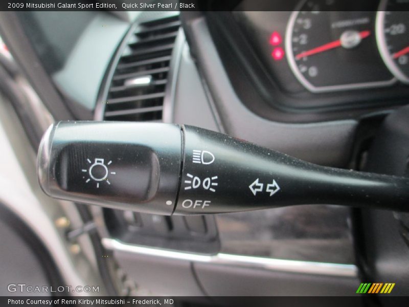 Quick Silver Pearl / Black 2009 Mitsubishi Galant Sport Edition