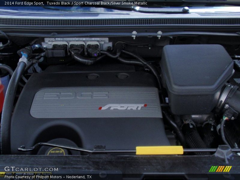 Tuxedo Black / Sport Charcoal Black/Silver Smoke Metallic 2014 Ford Edge Sport