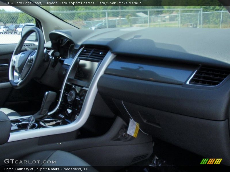 Tuxedo Black / Sport Charcoal Black/Silver Smoke Metallic 2014 Ford Edge Sport