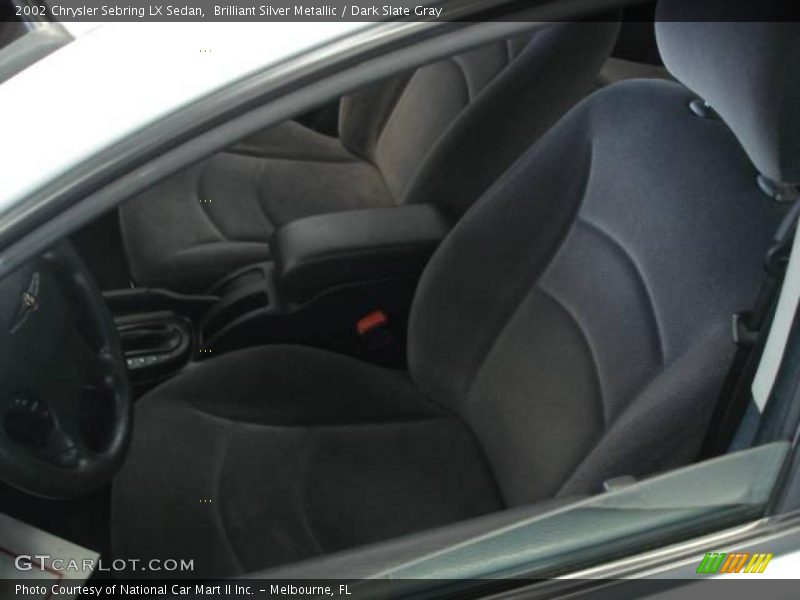 Brilliant Silver Metallic / Dark Slate Gray 2002 Chrysler Sebring LX Sedan