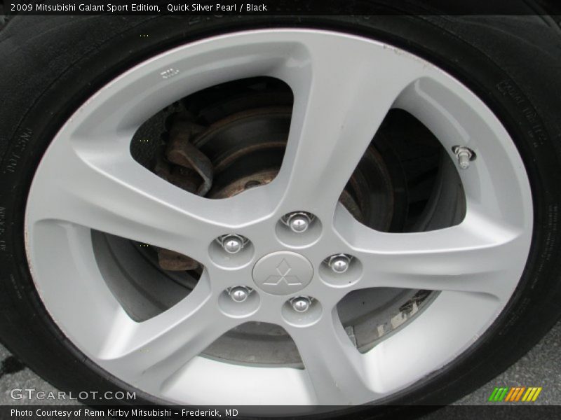 Quick Silver Pearl / Black 2009 Mitsubishi Galant Sport Edition