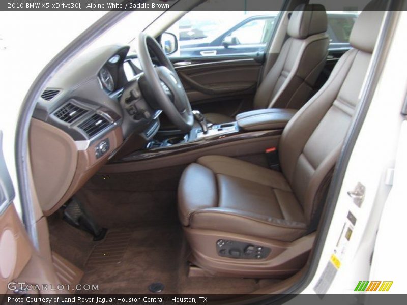 Alpine White / Saddle Brown 2010 BMW X5 xDrive30i