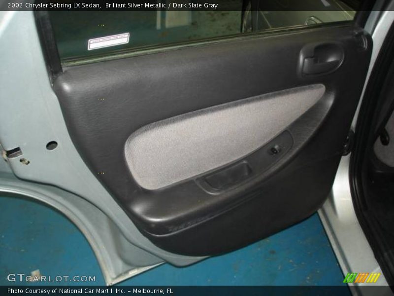 Brilliant Silver Metallic / Dark Slate Gray 2002 Chrysler Sebring LX Sedan