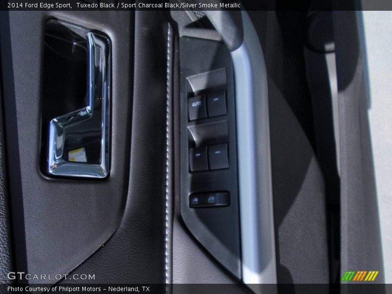Tuxedo Black / Sport Charcoal Black/Silver Smoke Metallic 2014 Ford Edge Sport