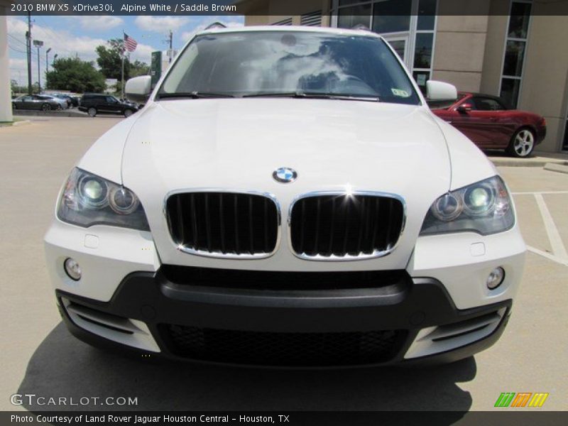 Alpine White / Saddle Brown 2010 BMW X5 xDrive30i