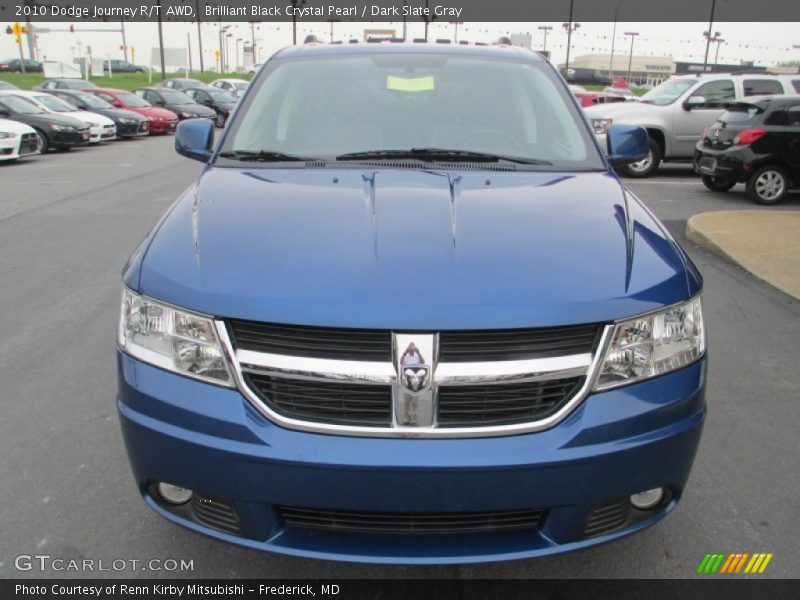 Brilliant Black Crystal Pearl / Dark Slate Gray 2010 Dodge Journey R/T AWD