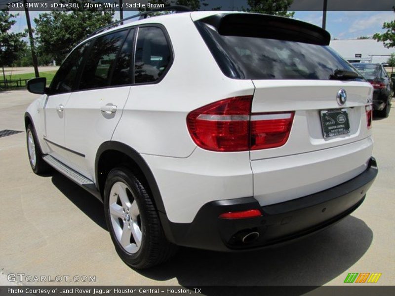 Alpine White / Saddle Brown 2010 BMW X5 xDrive30i