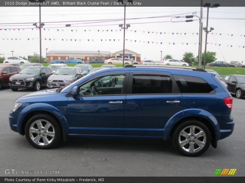 Brilliant Black Crystal Pearl / Dark Slate Gray 2010 Dodge Journey R/T AWD