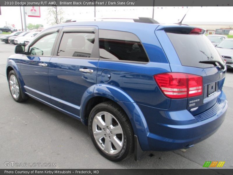 Brilliant Black Crystal Pearl / Dark Slate Gray 2010 Dodge Journey R/T AWD