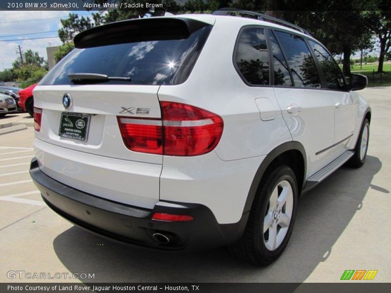 Alpine White / Saddle Brown 2010 BMW X5 xDrive30i