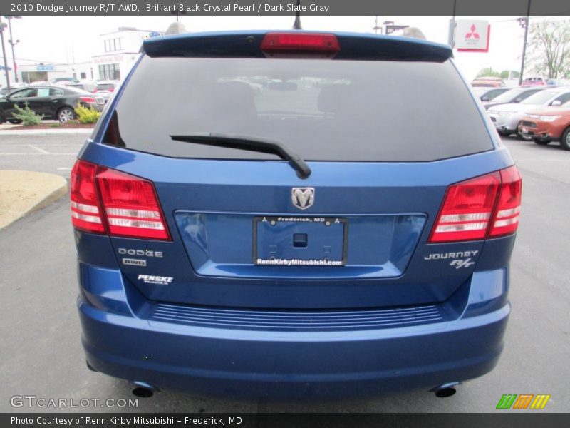 Brilliant Black Crystal Pearl / Dark Slate Gray 2010 Dodge Journey R/T AWD