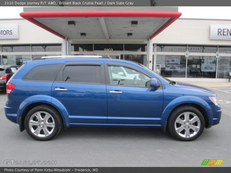 Brilliant Black Crystal Pearl / Dark Slate Gray 2010 Dodge Journey R/T AWD