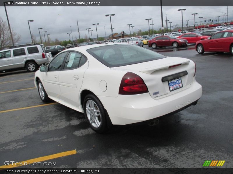 Ivory White / Ebony 2007 Pontiac Grand Prix GT Sedan