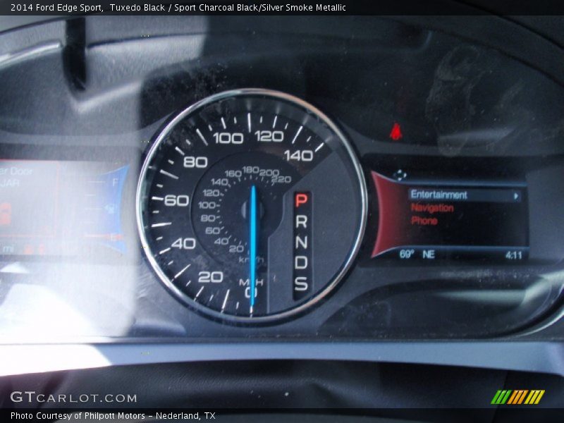 Tuxedo Black / Sport Charcoal Black/Silver Smoke Metallic 2014 Ford Edge Sport