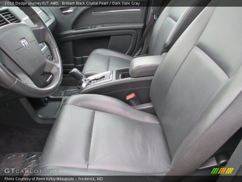 Brilliant Black Crystal Pearl / Dark Slate Gray 2010 Dodge Journey R/T AWD